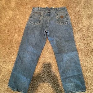 Carhartt Mens Relaxed Fit Blue Denim Jeans DST Sz 40x30 Workwear Grunge